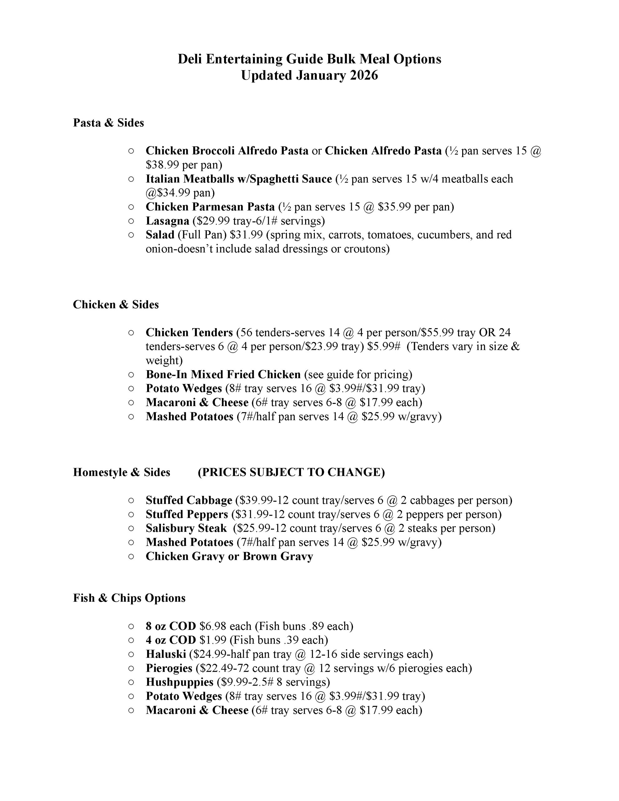 2026 Saxonburg Sprankle’s Deli Entertaining Guide Page 7