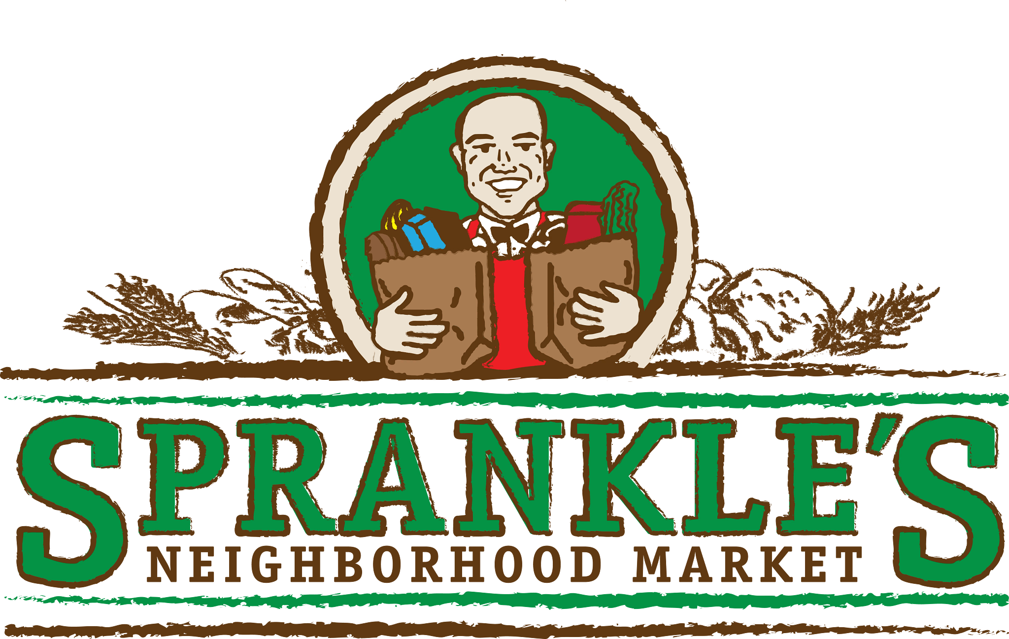 A theme logo of Sprankles Neighborhood Market