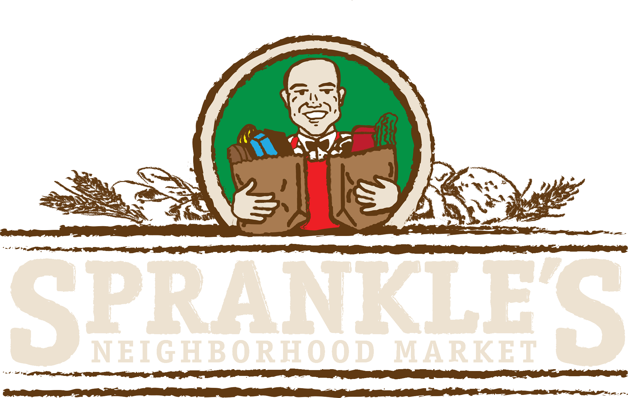 A theme logo of Sprankles Neighborhood Market